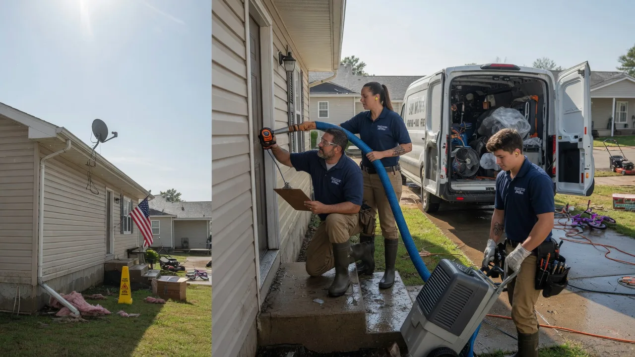 Ceiling Water Damage Restoration in Thomasboro, IL near me